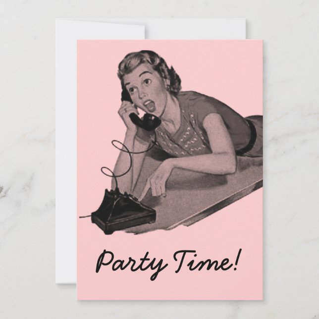 Invitation Parti rétro (Devant)
