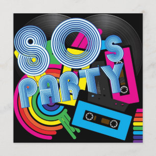 Invitation Parti rétro 80