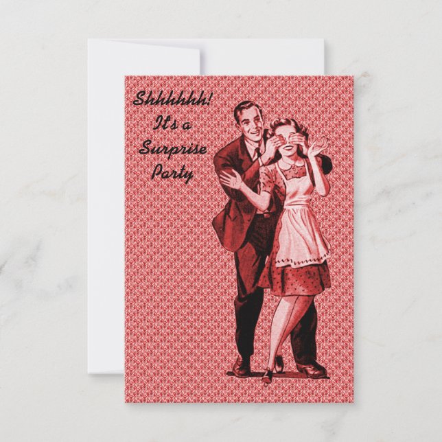Invitation Parti rétro surprise V2 (Devant)
