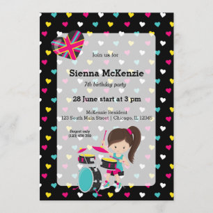 Invitation Parti Rockstar