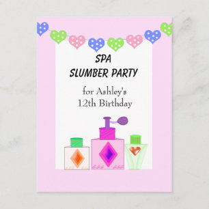 Invitation Parti spa Swood pour les filles