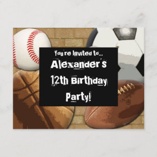 Invitation Parti sportif