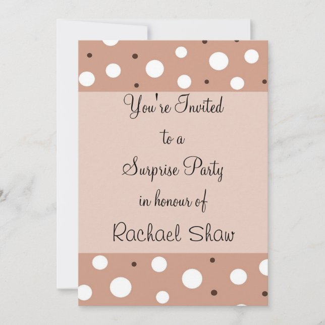 Invitation Parti surprise (Devant)