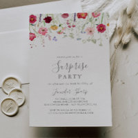 Parti surprise Fleur sauvage multicolore simple
