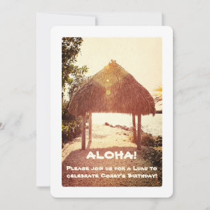 Invitation Parti Tropical Tiki Hut
