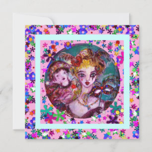 INVITATION PARTI VALENTINE VÉNITIEN DE MASQUÉRADE