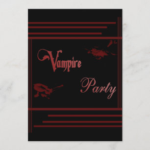 Invitation Parti vampire