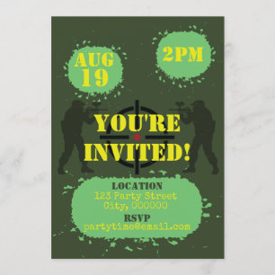 Invitation Parti Vert de l'Armée de terre