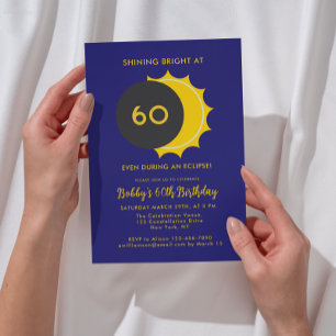 Invitation Partial Solar Eclipse 2025 60e anniversaire