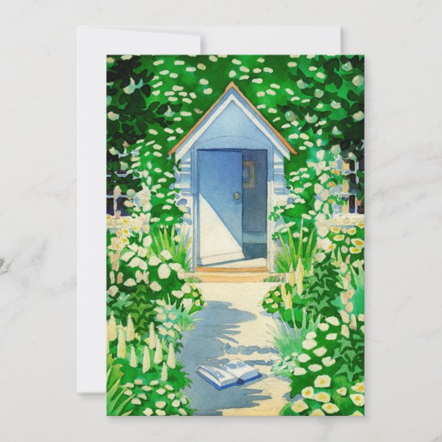 Invitation Partie anglaise de couleur pour aquarelle de (Devant)