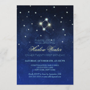 Invitation Partie anniversaire de la Constellation de la Libr