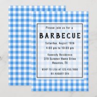 Partie bleue de BBQ de guingan