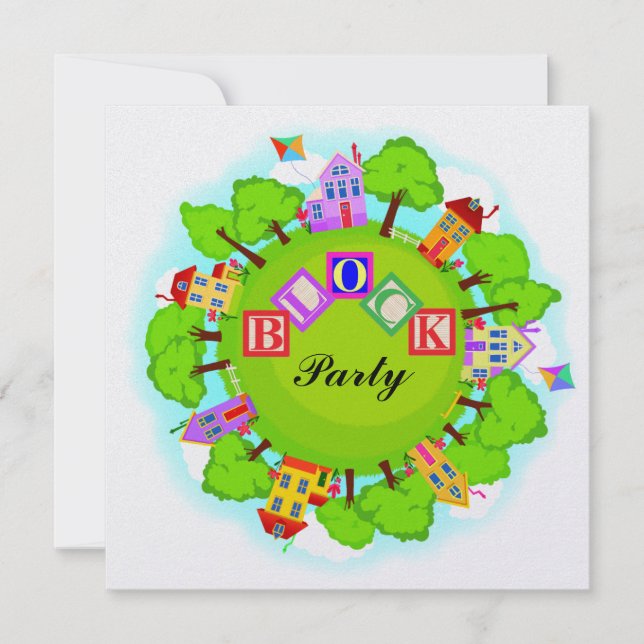 Invitation Partie bloc - Événement de voisinage - SRF (Devant)