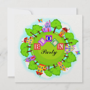 Invitation Partie bloc - Événement de voisinage - SRF