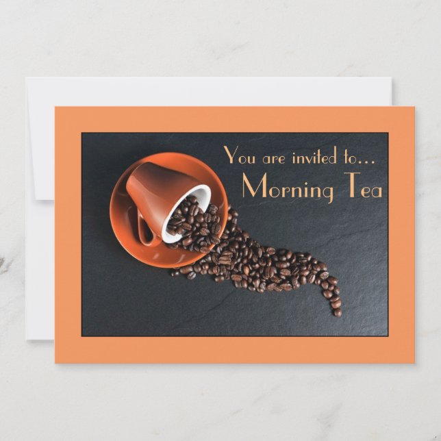Invitation Partie de café de date de café de thé de matin (Devant)
