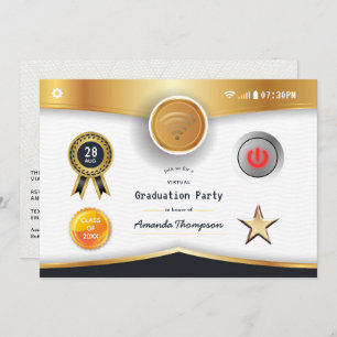 Invitation Partie de diplôme virtuel