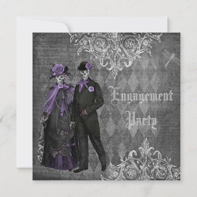 Invitation Partie de fiançailles déplaisante de jeune mariée (Devant)