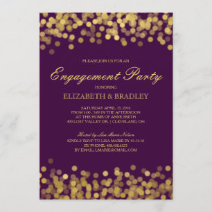 Invitation Partie de fiançailles nuptiale moderne de