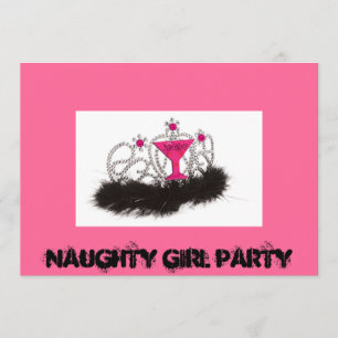 Invitation Partie de fille de Naughy