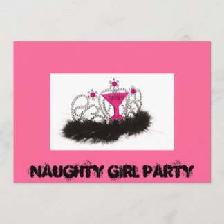 Invitation Partie de fille de Naughy