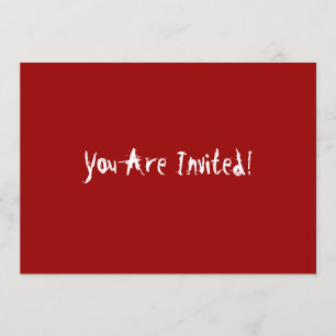 Invitation Partie de Halloween d'assassin en série