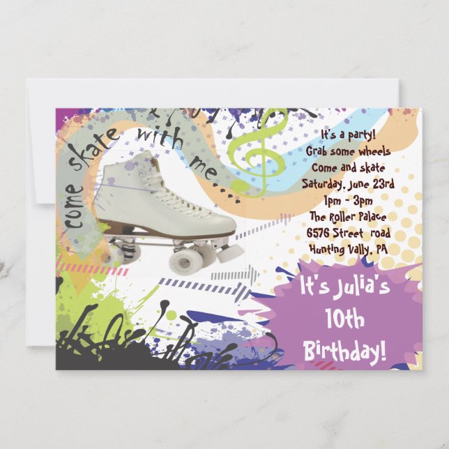 Invitation Partie de joyeux anniversaire d'invitation de (Devant)