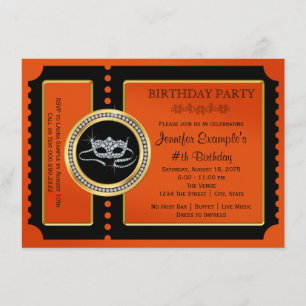Invitation Partie de mascarade de Halloween