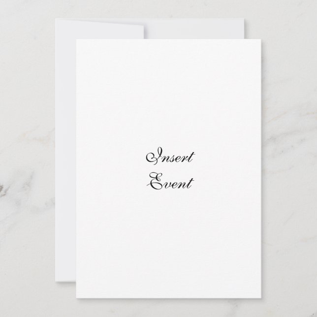 Invitation partie de modèle de l'invitation 5x7 (Devant)