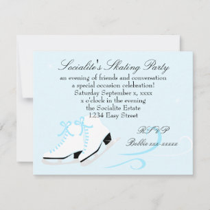 Invitation Partie de patinage