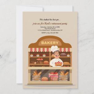 Invitation Partie de retraite Baker