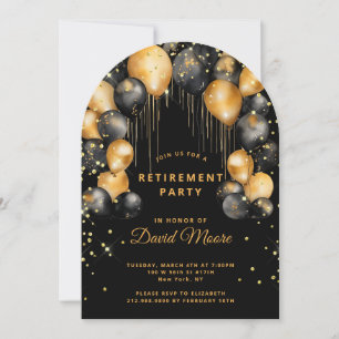 Invitation Partie de retraite moderne Arche de Parties scinti