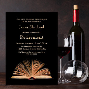 Invitation Partie de retraite Noir Chapitre suivant
