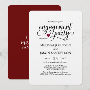 Invitation Partie d'engagement cardiaque de la Bourgogne mode