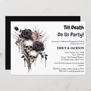 Invitation Partie d'engagement Halloween