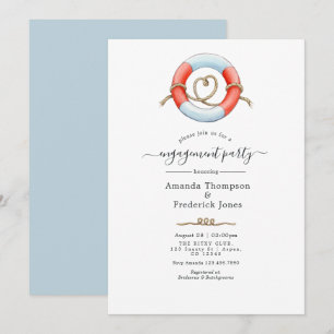 Invitation Partie d'engagement nautique de baleines