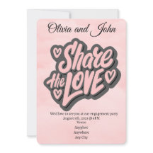 Partie d'engagement - Partagez l'amour. Editable I