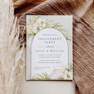 Invitation Partie d'engagement Tropiques vintages