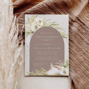 Invitation Partie d'engagement Tropiques vintages