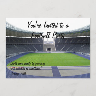 Invitation Partie du football