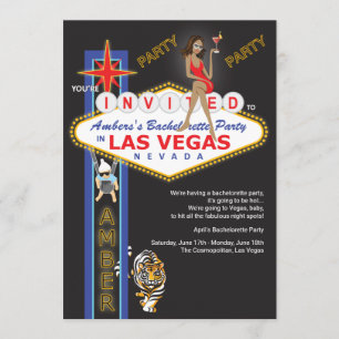 Invitation Partie faite sur commande de Las Vegas