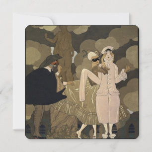 Invitation Partie formelle vintage de costume de mascarade