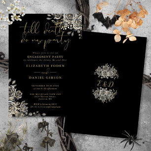 Invitation Partie Gothique Black And Gold