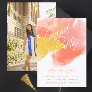 Invitation Partie graduée de nettoyage de couleur