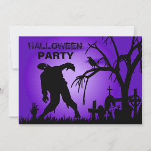 Invitation Partie horrible de costume de Halloween