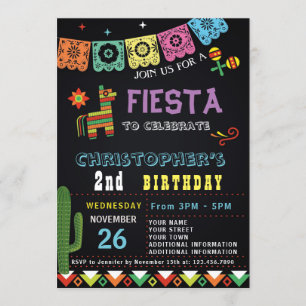 INVITATION PARTIE MEXICAINE DE FIESTA DE L'INVITATION %PIPE%