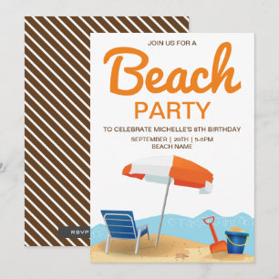 Invitation Partie moderne d'anniversaire de enfant de partie