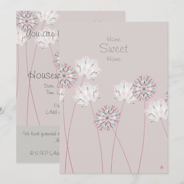 Invitation Partie personnalisée (Devant / Derrière)