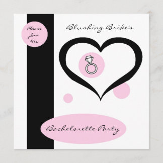 Invitation Partie rose de Bachelorette de filet