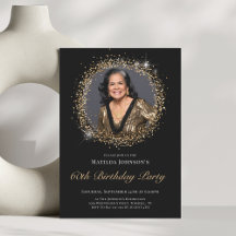 Parties scintillant Black Gold 60e Anniversaire Fê
