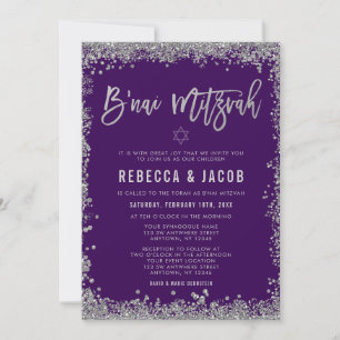Invitation Parties scintillant B'nai Mitzvah